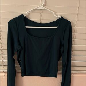 Women's Black Long Sleeve Top